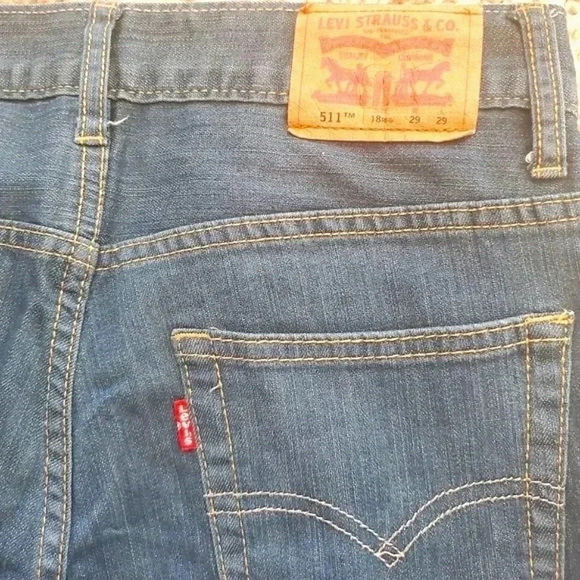 Levi's 511 straight leg slim jeans Size 18R - Picture 3 of 5
